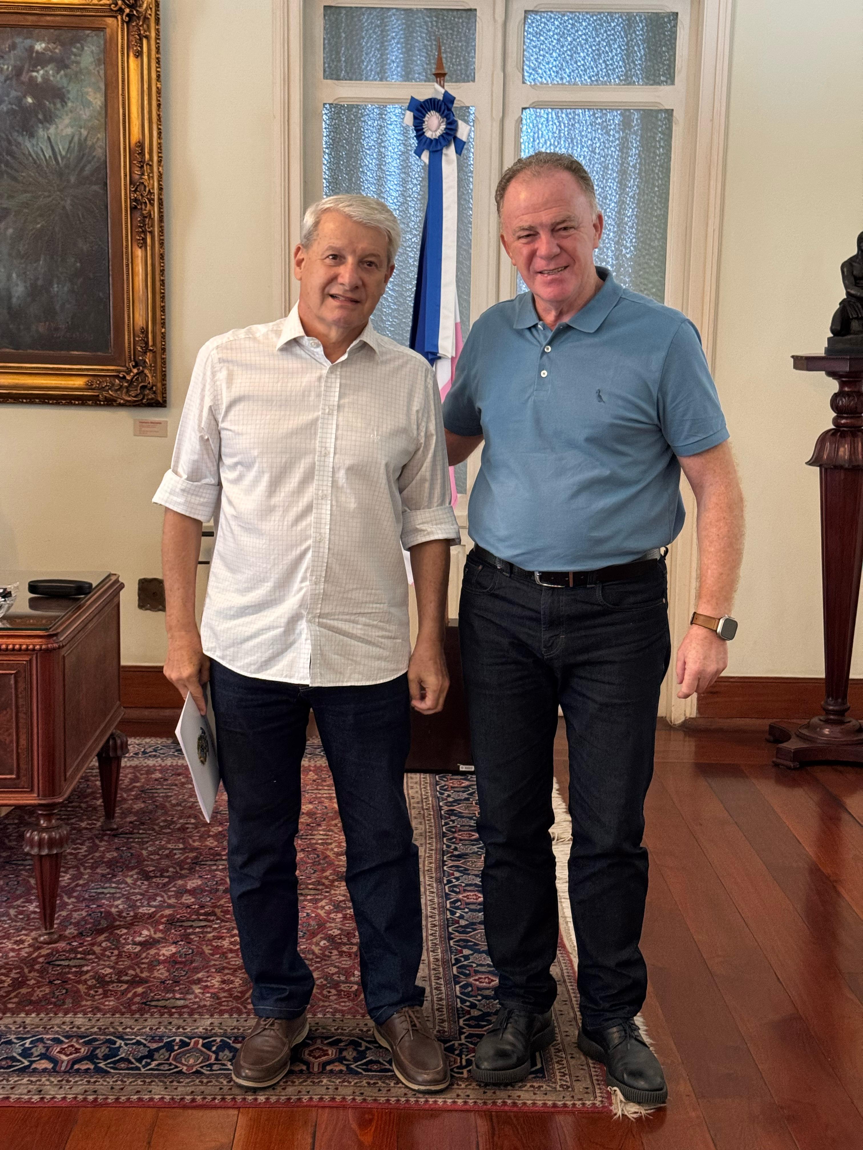 Com Renato Casagrande no Palácio Anchieta