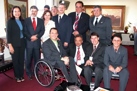 Com parlamentares capixabas e mineiros na Cipe Rio Doce