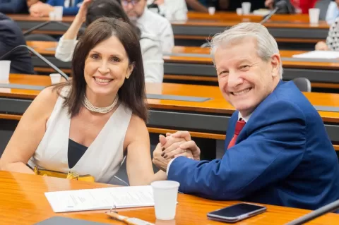 Com Gorete na Câmara dos Deputados, em Brasília
